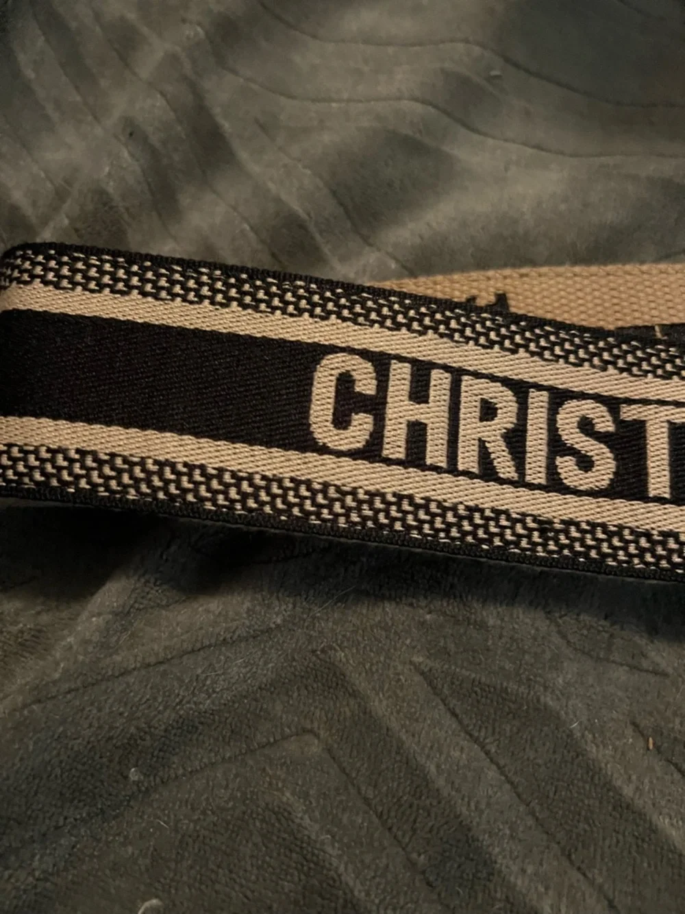 Dior Beige and Black Christian Dior Wide Detachable Strap - Picture 2 of 9